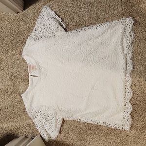 White lace top